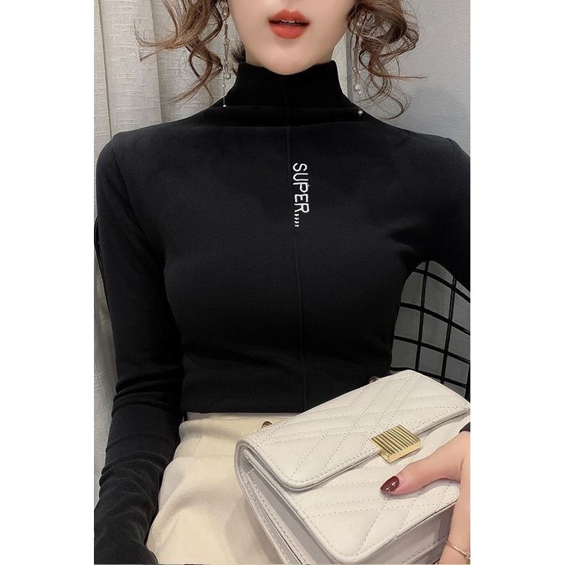 Áo giữ nhiệt nỉ bông cổ lọ dáng xuông superme siêu ấm form to gn02