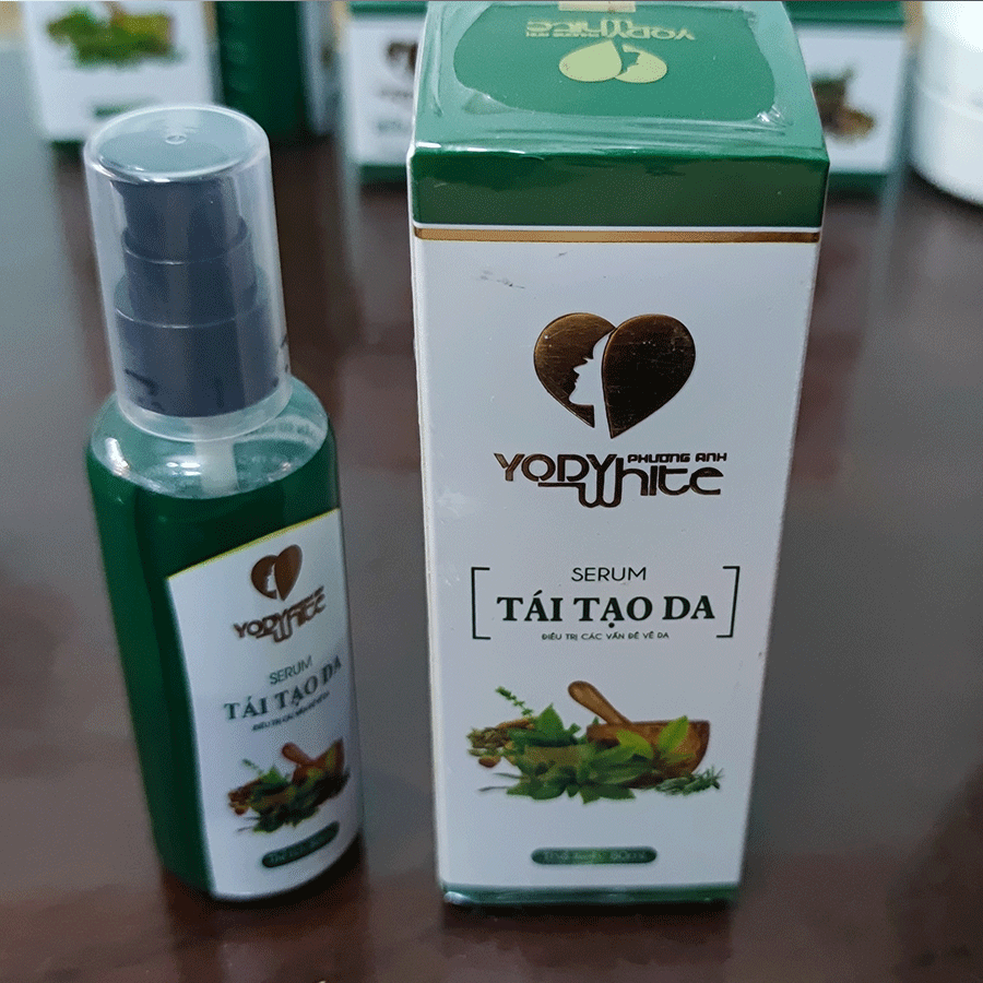 Serum thảo dược tái tạo da Yody White Phương Anh mụn, thâm, nám, tàn nhang