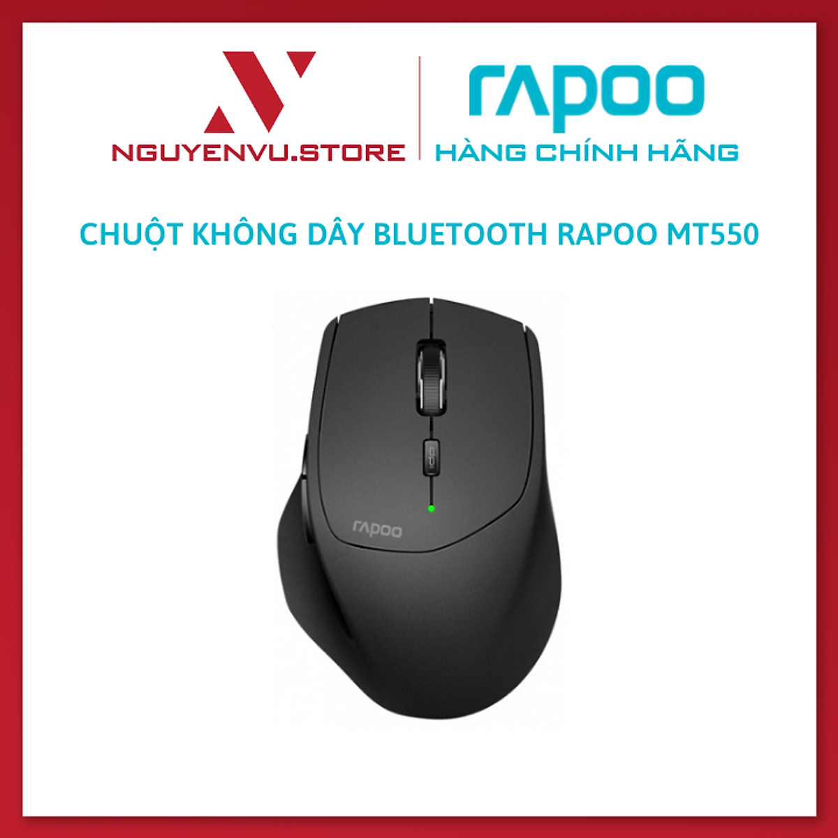 Chuột không dây Bluetooth Rapoo MT550 - Hàng Chính Hãng
