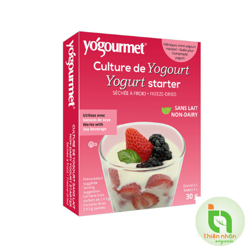 Men làm sữa chua hữu cơ thuần chay Vegan 18gr