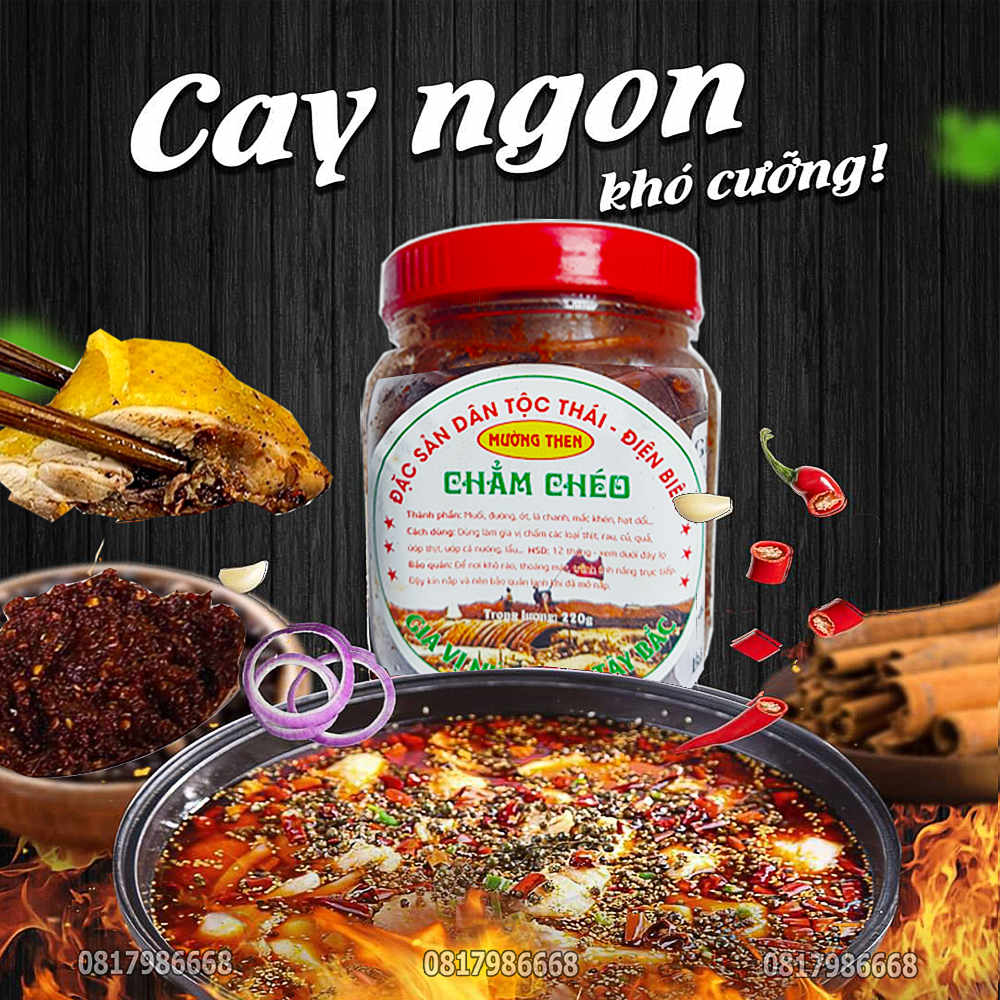Chẩm chéo ƯỚT đặc sản Điện Biên (Chuẩn dân tộc Thái) Muối chẩm chéo Tây Bắc Hộp 150gam