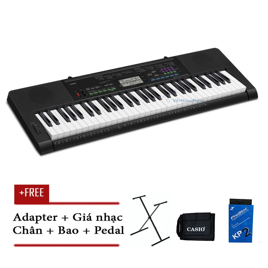 Đàn organ casio ctk-3400 kèm ad - chân + bao đàn + pedal ctk3400 - happylive shop