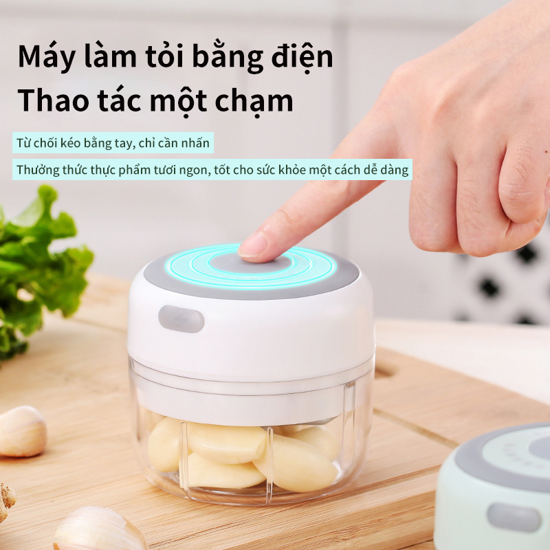 Máy xay tỏi không dây mini Máy ép tỏi Máy xay tỏi tự động Máy xay tỏi