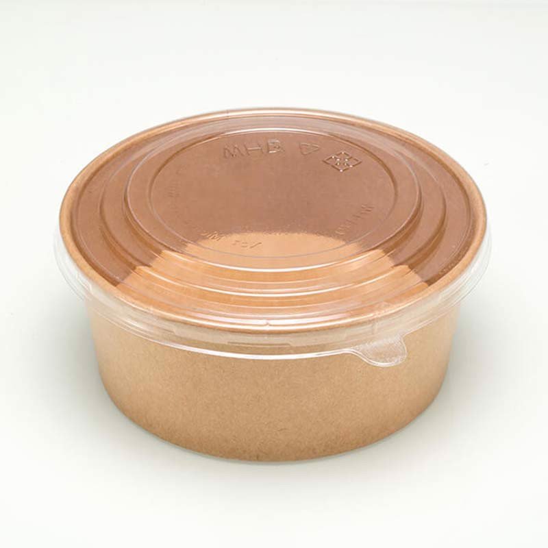 50 tô giấy kraft tròn, tô salad, hộp giấy kraft đựng bánh & thức ăn nhanh