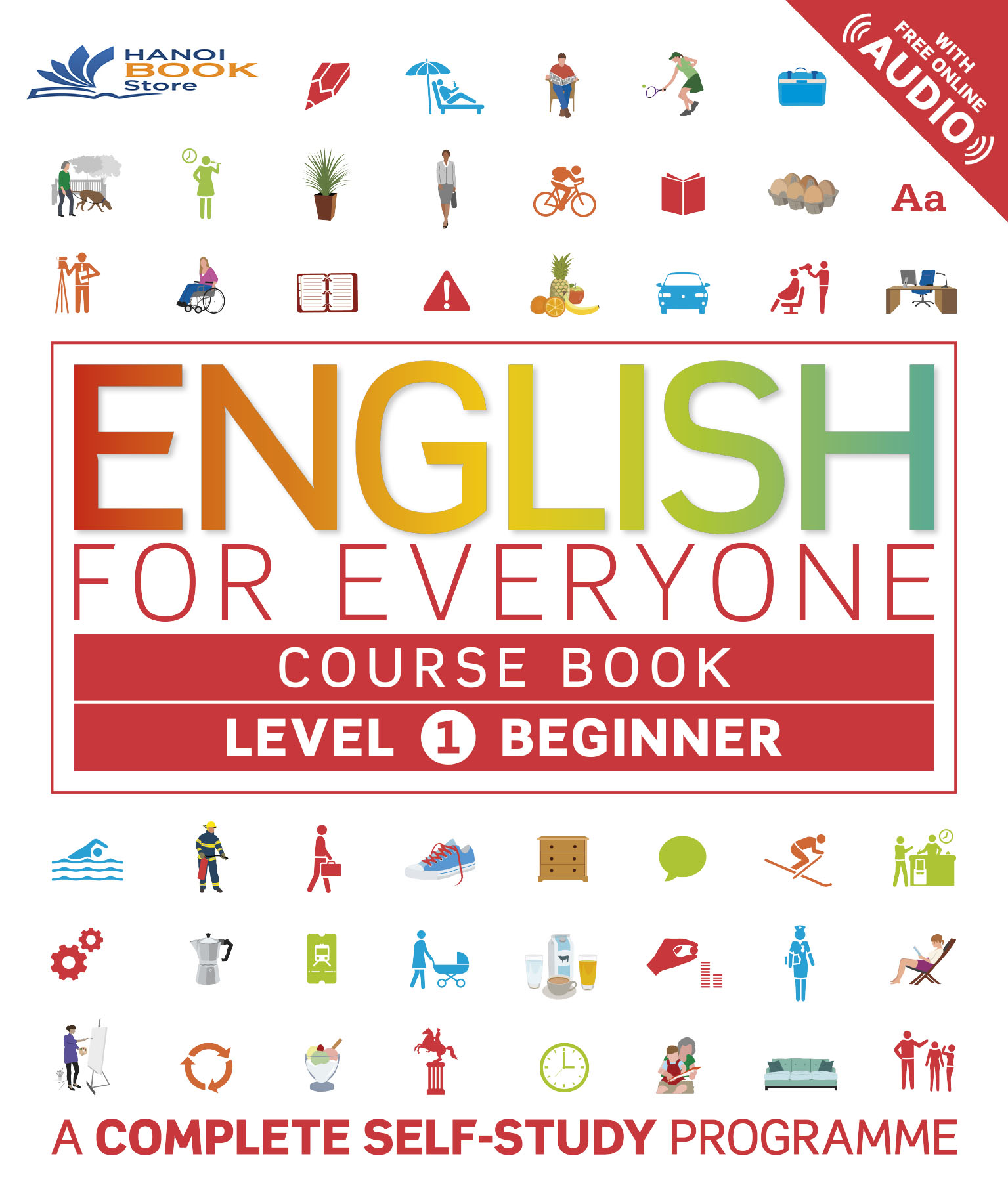 Tập giấy A4 - English for Everyone - Level 1 Beginner - Course Book (Màu)