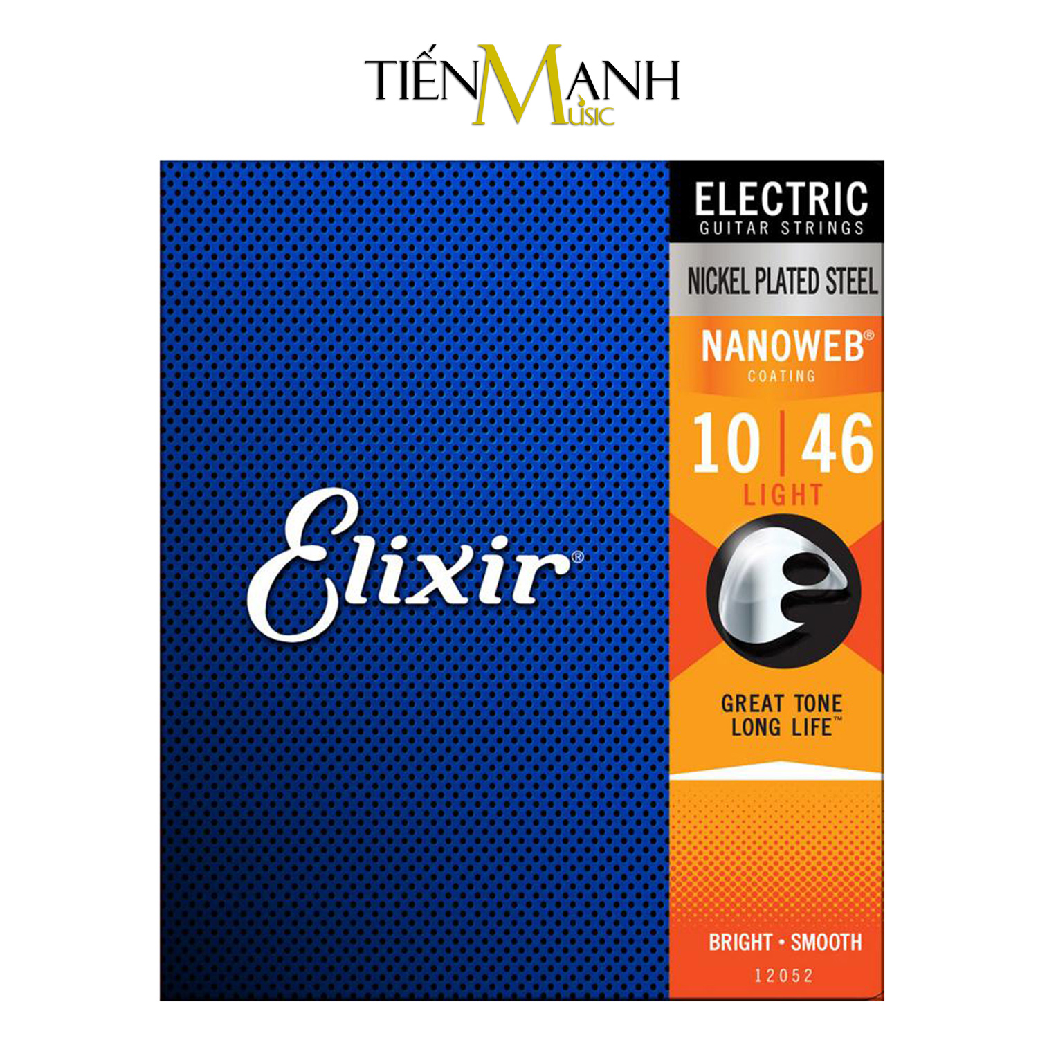 Bộ dây đàn guitar điện elixir cỡ 10 - electric strings 12052 - hãng phân phối chính thức