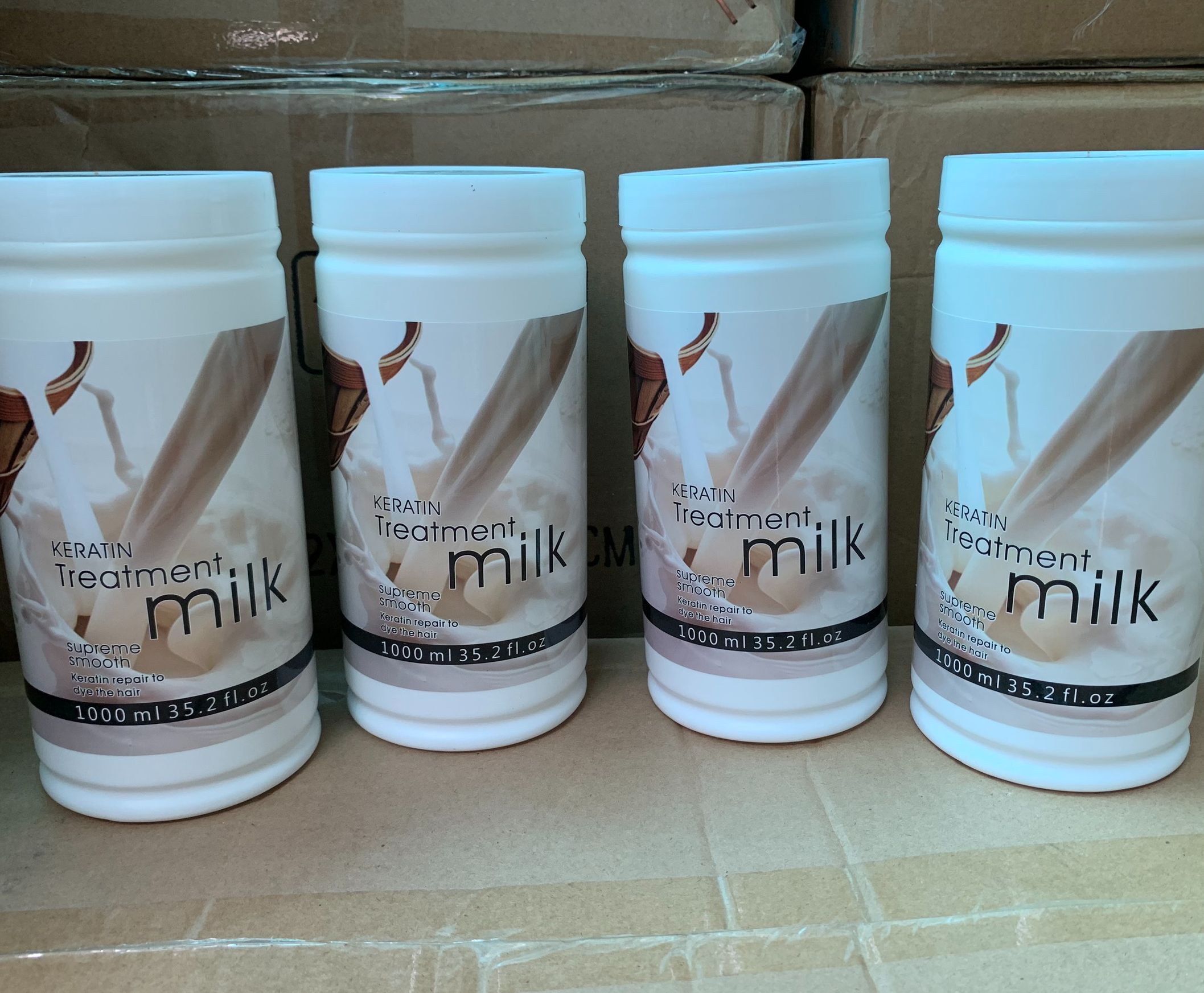 Hấp dầu chăm sóc tóc chiết xuất từ keratin và sữa 1000ml