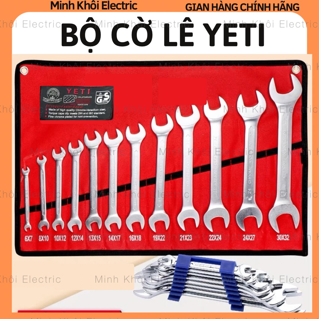 Bộ cờ lê Yeti 14 chi tiết,bộ vòng miệng cờ lê yeti USA, bộ khóa vòng miệng,mỏ lết yeti,bộ clê yeti, bộ cle, bộ khóa yeti
