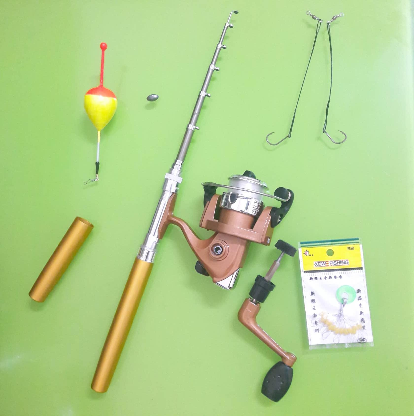 cần câu bút màu vàng dài 1m6