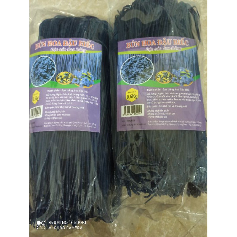 Mì Bún Hoa Đậu Biếc Đặc Sản Cao Bằng Eatlean Giảm Cân Gói 500G