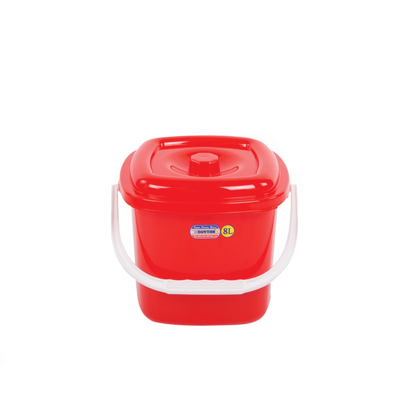 Xô có nắp vuông nhựa duy tân 4 lít/6 lít/8 lít
