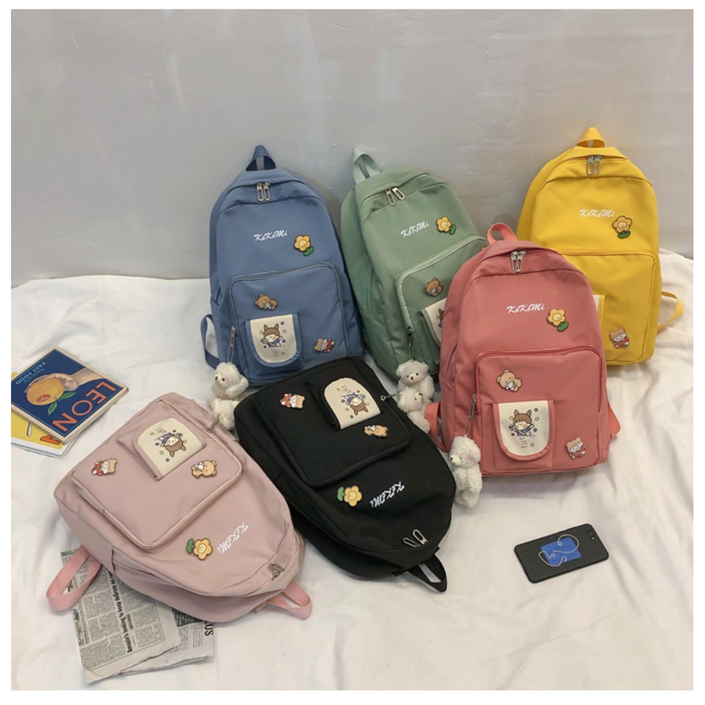 Ba lô Kikimi cute chống nước mẫu hót nhất 2020 không kèm gấu, cam kết hàng đúng mô tả, chất lượng đảm bảo, an toàn đến sức khỏe người sử dụng, đa dạng mẫu mã, màu sắc, kích cỡ