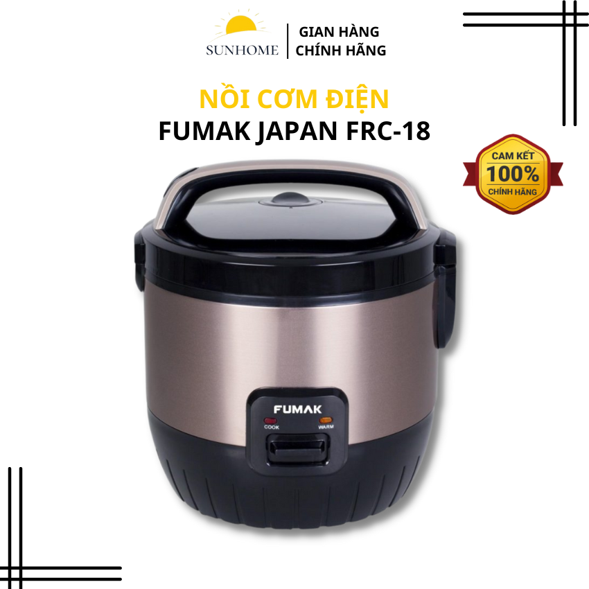 Nồi cơm điện fumak japan frc-18 1,8l , 3 màu lựa chọn. nồi cơm thương hiệu nhật bản