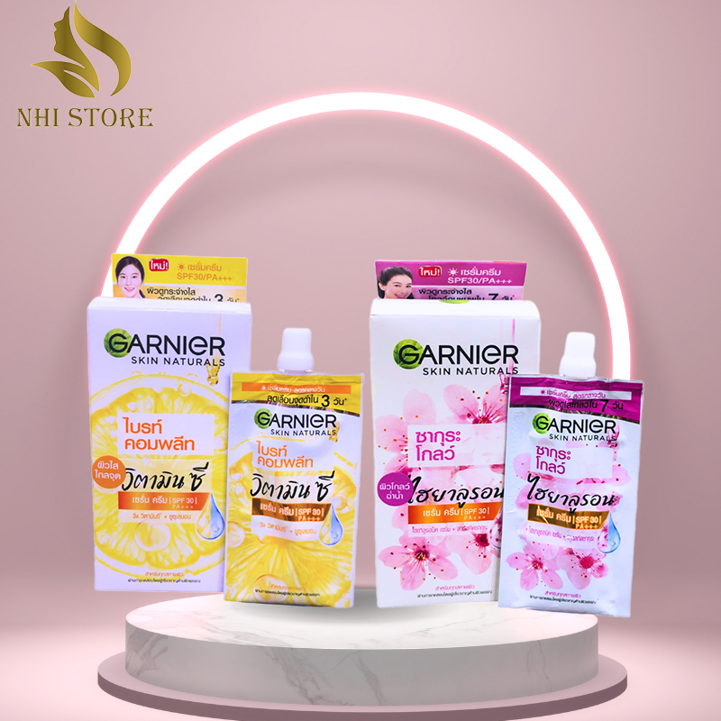 Kem dưỡng GARNIER Skin Natural chống nắng mờ thâm nám đều màu trắng da thái lan 50g