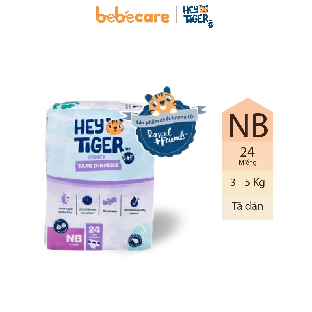 Tã dán hey tiger size nb 24 miếng
