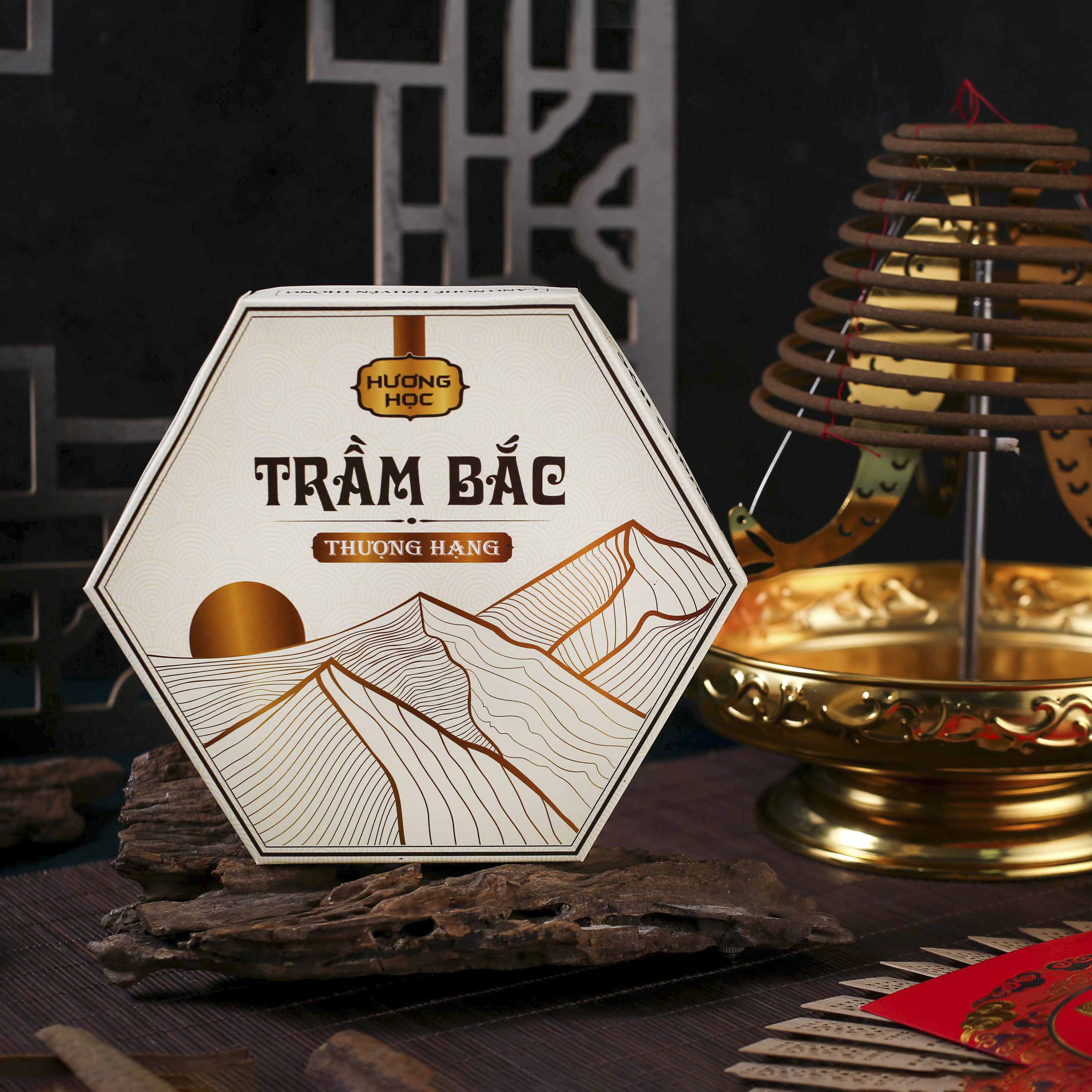 Combo 3 nhang vòng 1 ngày trầm bắc hương học 5nén/ hộp