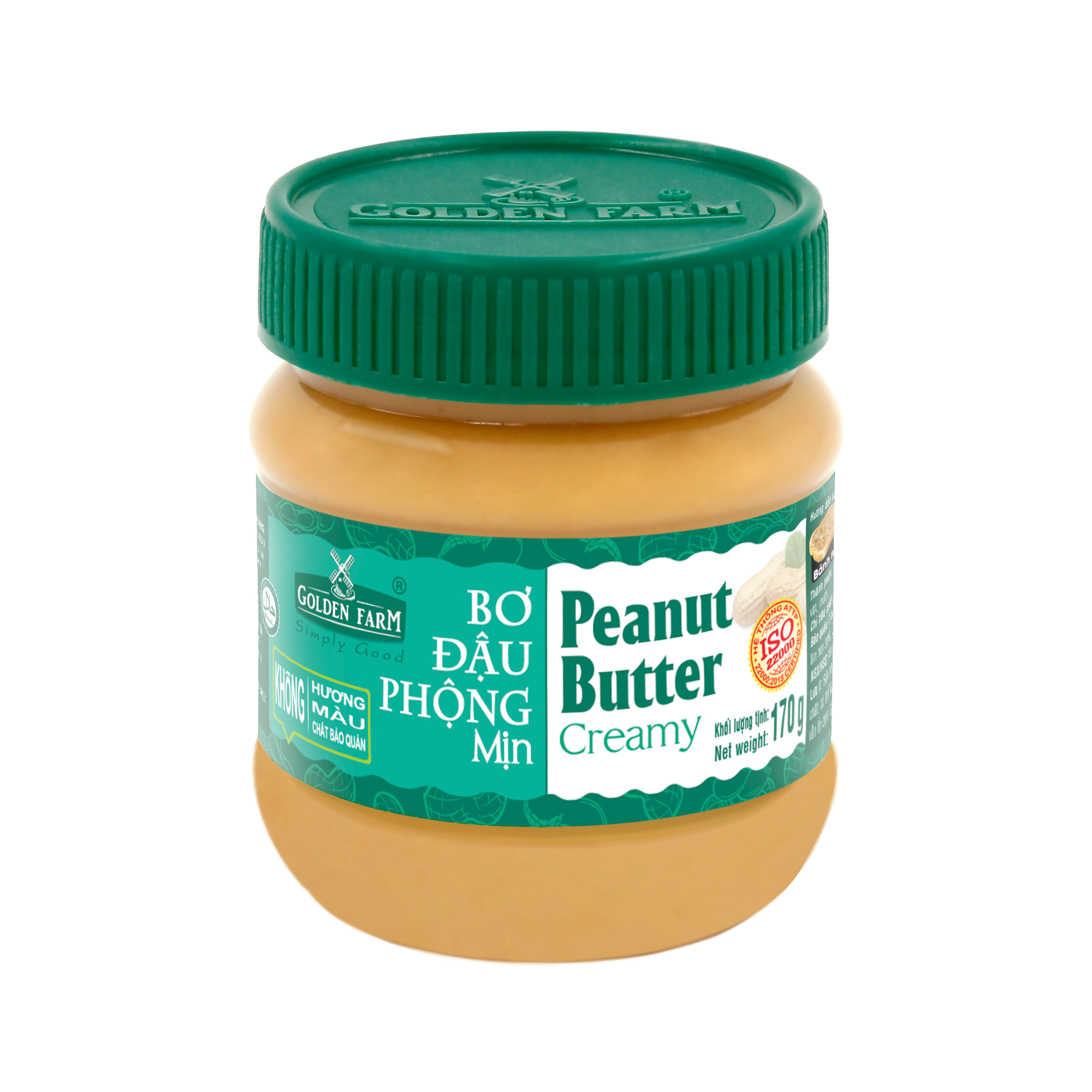 Bơ Đậu Phộng Mịn Golden Farm 170g