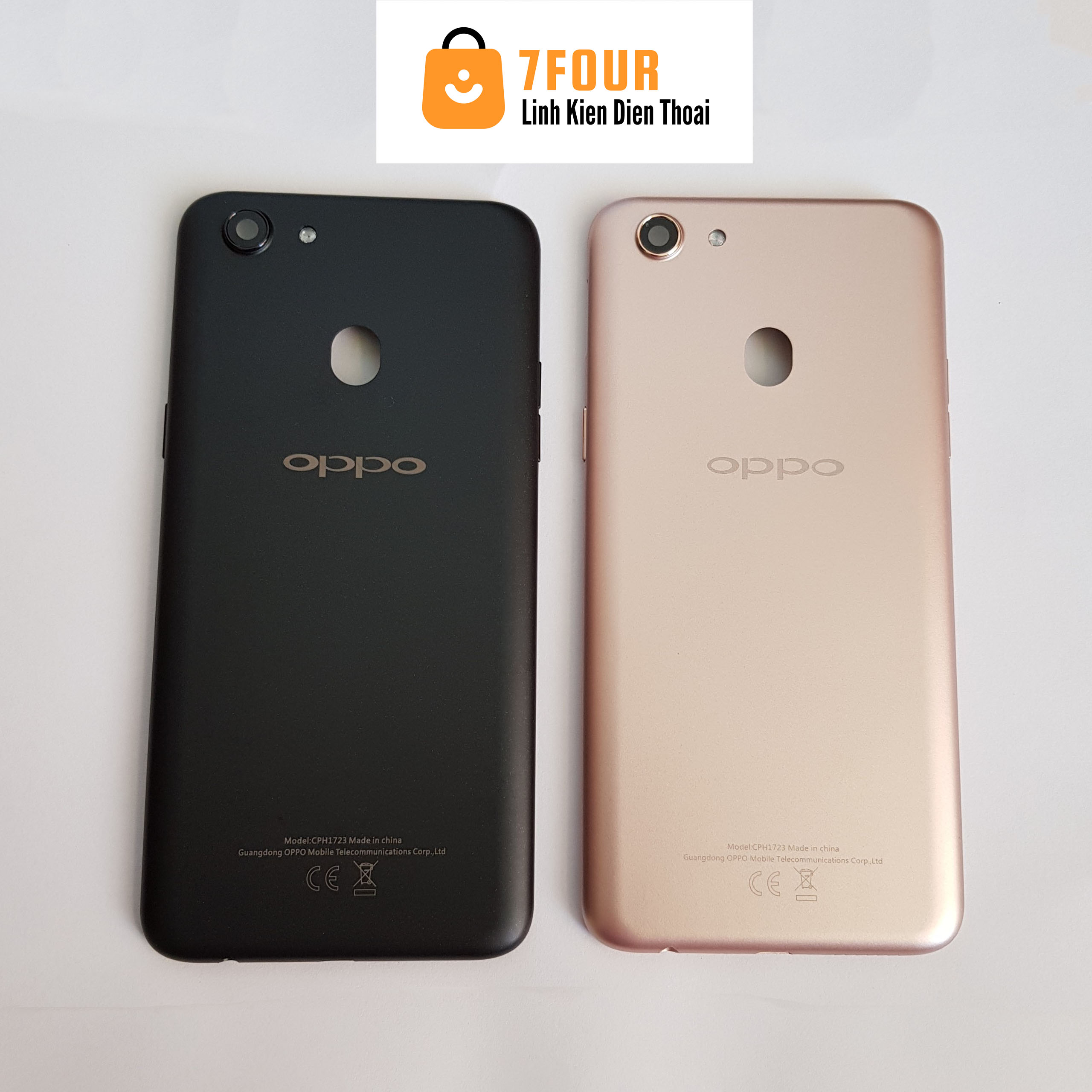 Nắp lưng điện thoại Oppo F5/ A73 có nút và kính camera - 7Four