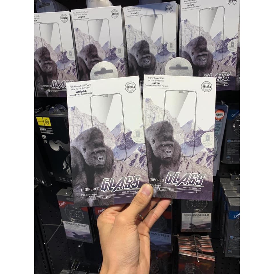Kính Unipha Kingkong 3D full màn iPhone 7plus/8plus/Xs