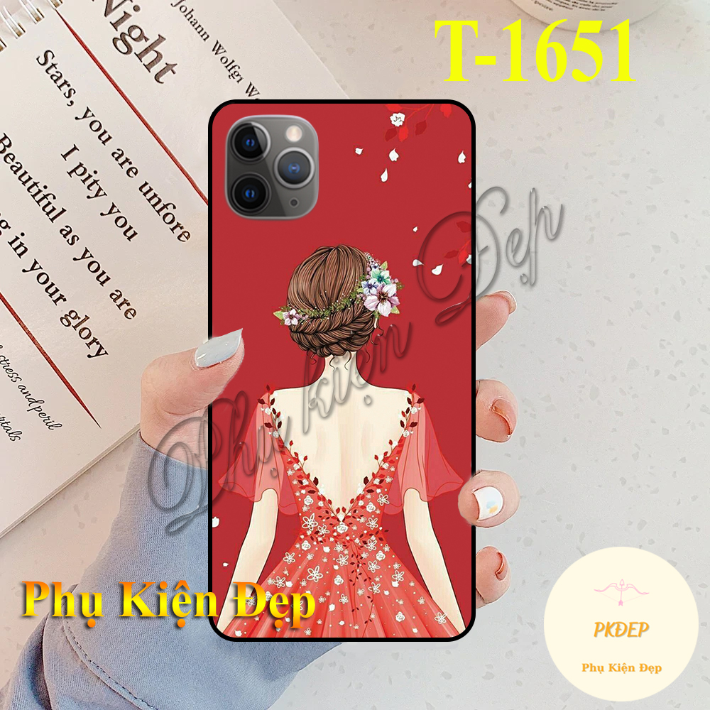 Ốp lưng iphone 11 pro max/ iphone 11 pro/ iphone 11 - ốp dẻo đen in hình cô gái