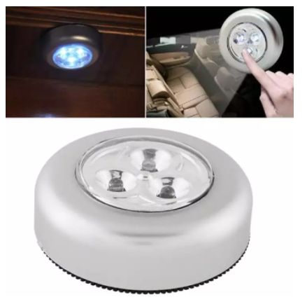 Đèn led cảm ứng tròn 3 bóng dán tường siêu sáng