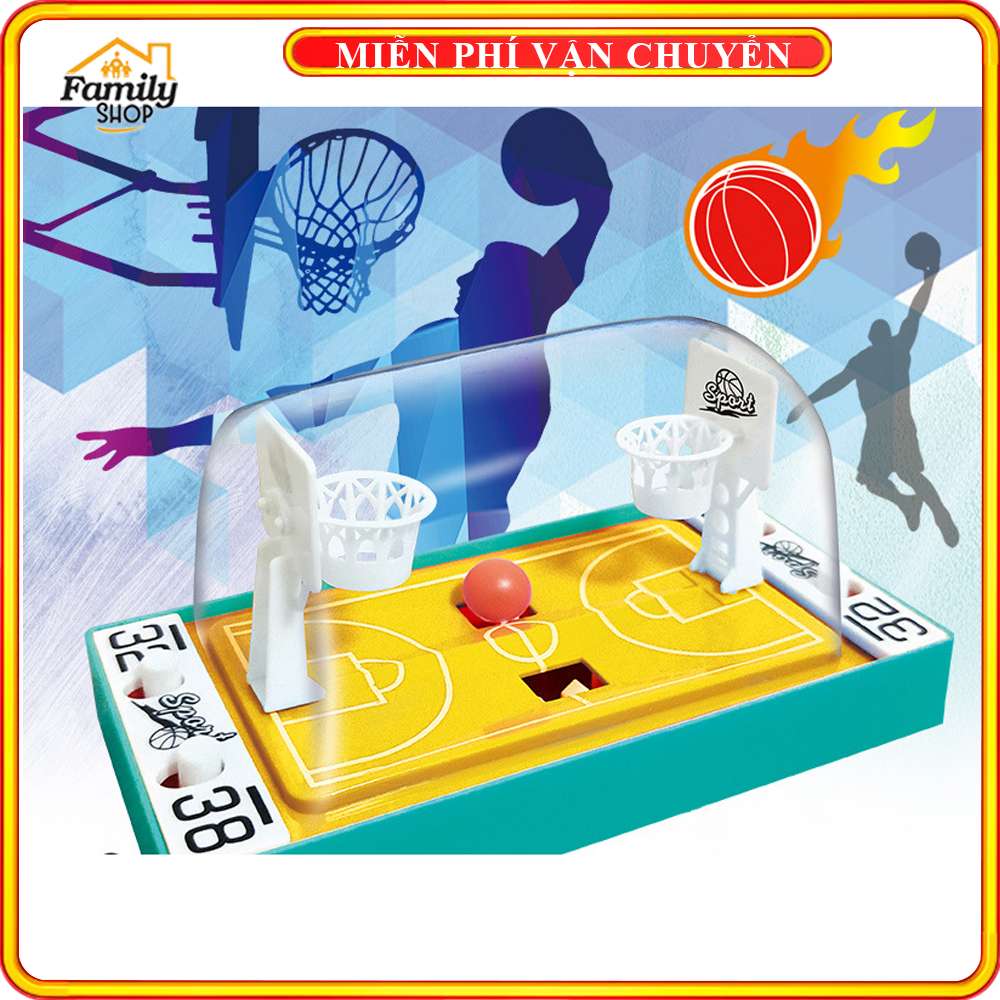 Đồ chơi cho bé- Bộ đồ chơi đánh bóng rổ 2 người- Nhựa ABS an toàn cho bé