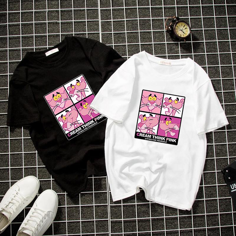 Áo thun nam báo hồng dễ thương form rộng dày mịn 20T2817