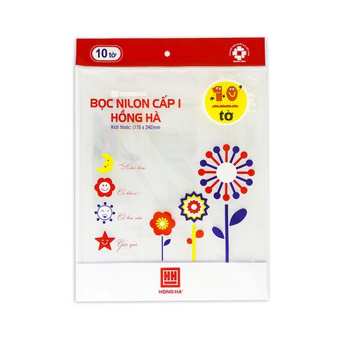 Tập nylon bọc sách vở HỒNG HÀ 3245 (KT 170x240mm)