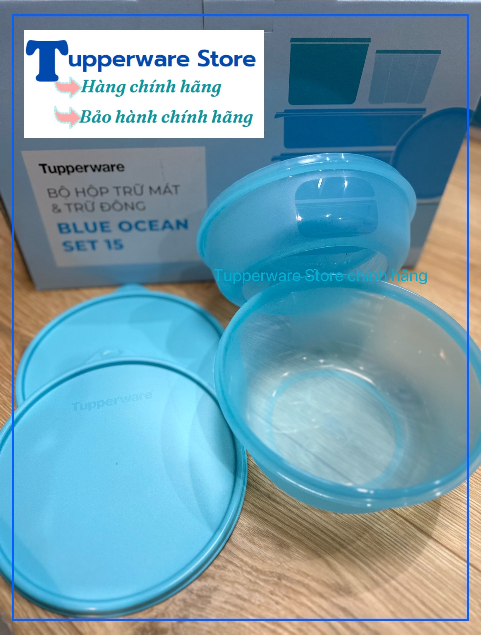 Hộp trữ mát Ocean Blue Tupperware