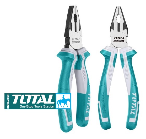 Kìm răng kềm điện 6inch 160mm crv combination pliers total chính hãng tht210606