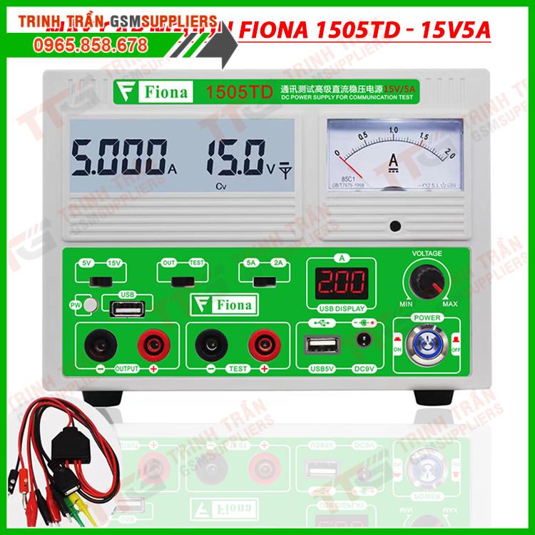 Máy cấp nguồn đo dòng fiona 1505td 15v 5a hiển thị số điện tử và kim