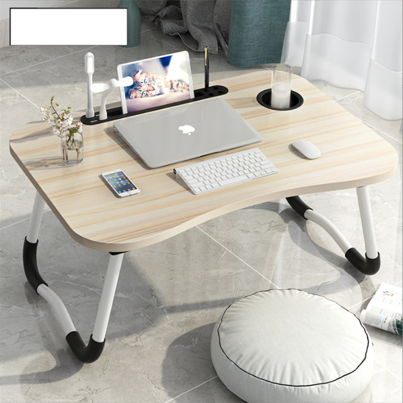 Bàn học gấp gọn thông minh, bàn laptop di động, bàn di động ngồi giường