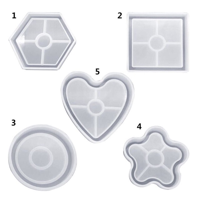 Khuôn nhựa silicon làm đế lót ly nguyên liệu resin