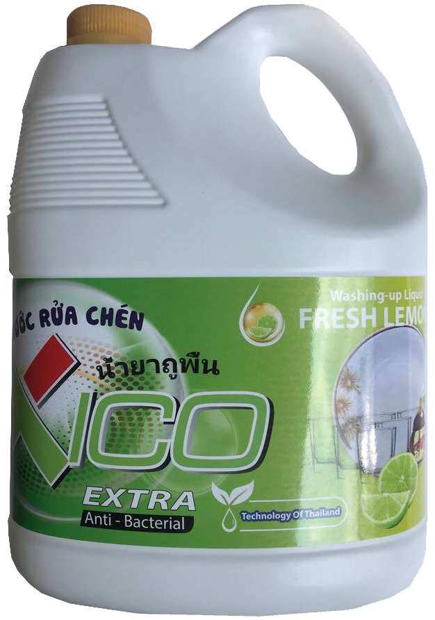 Nước Rửa Chén XiCo Thái Lan 3600g Sạch Bóng Diệt Khuẩn