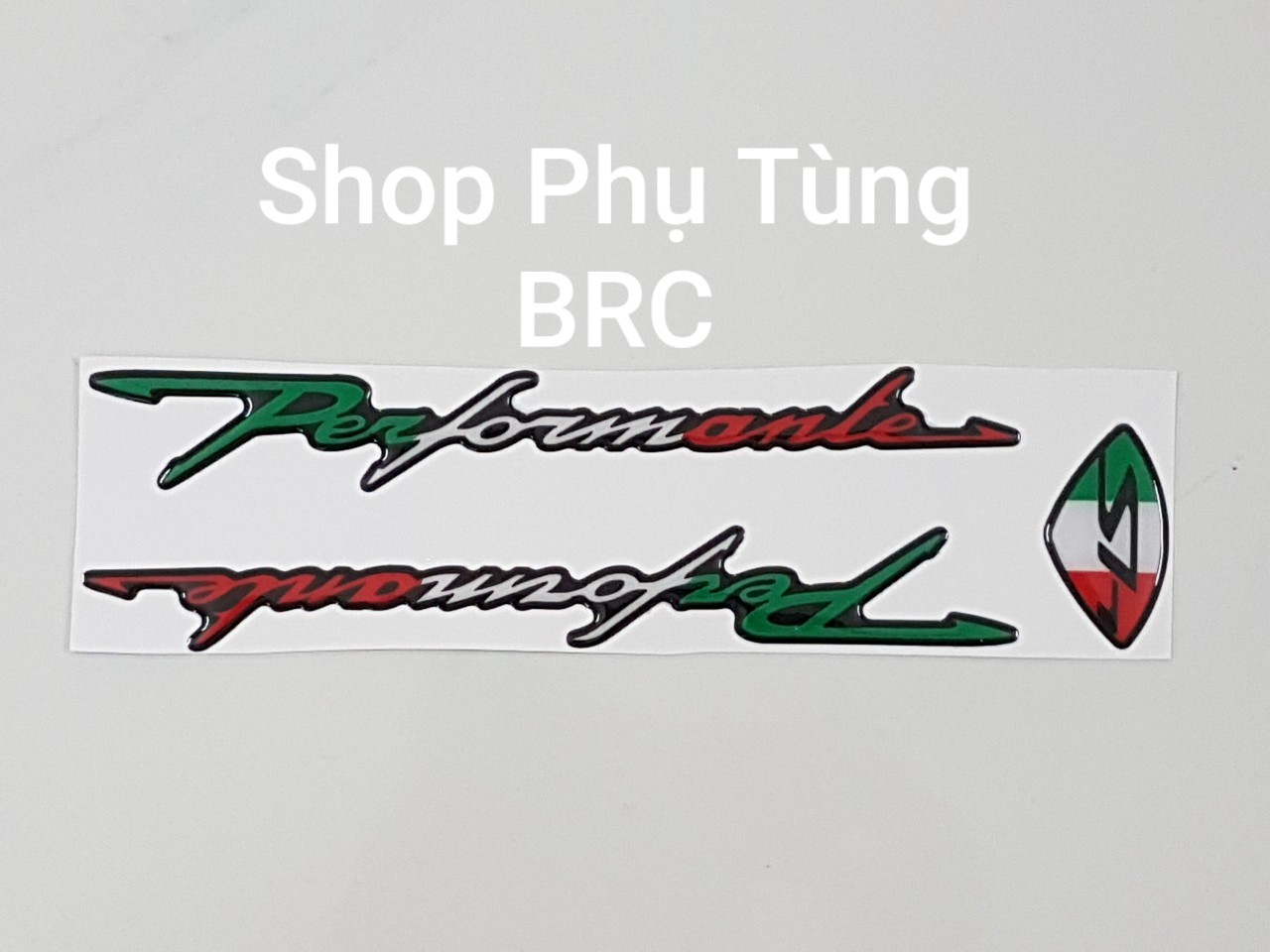 Tem Performante trang trí xe máy