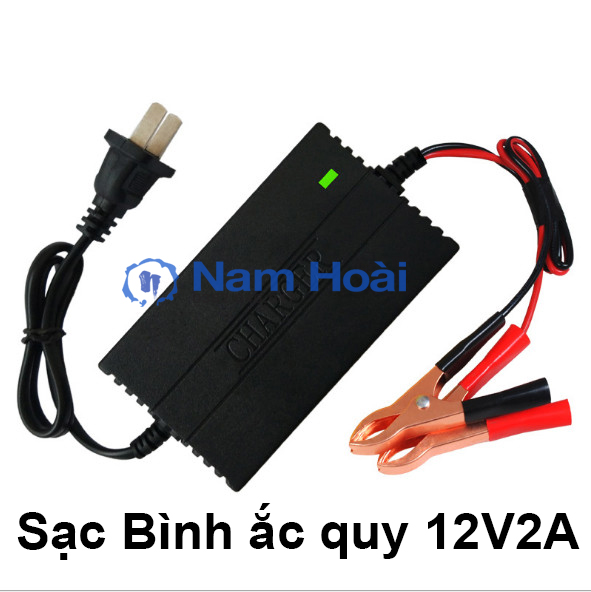Sạc bình acquy 12V2A tự ngắt khi đầy, có đèn báo khi đầy