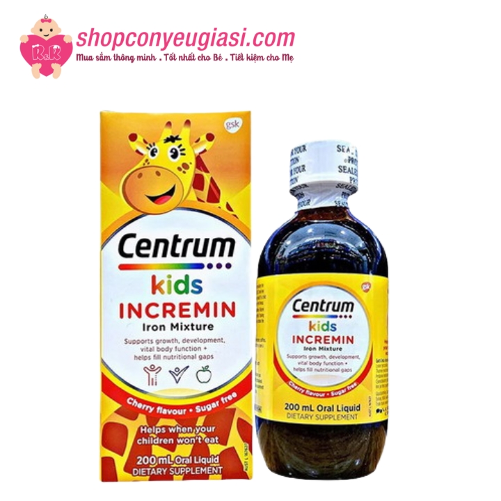 Centrum Kids Incremin – Vitamin Dành Cho Bé Biếng Ăn
