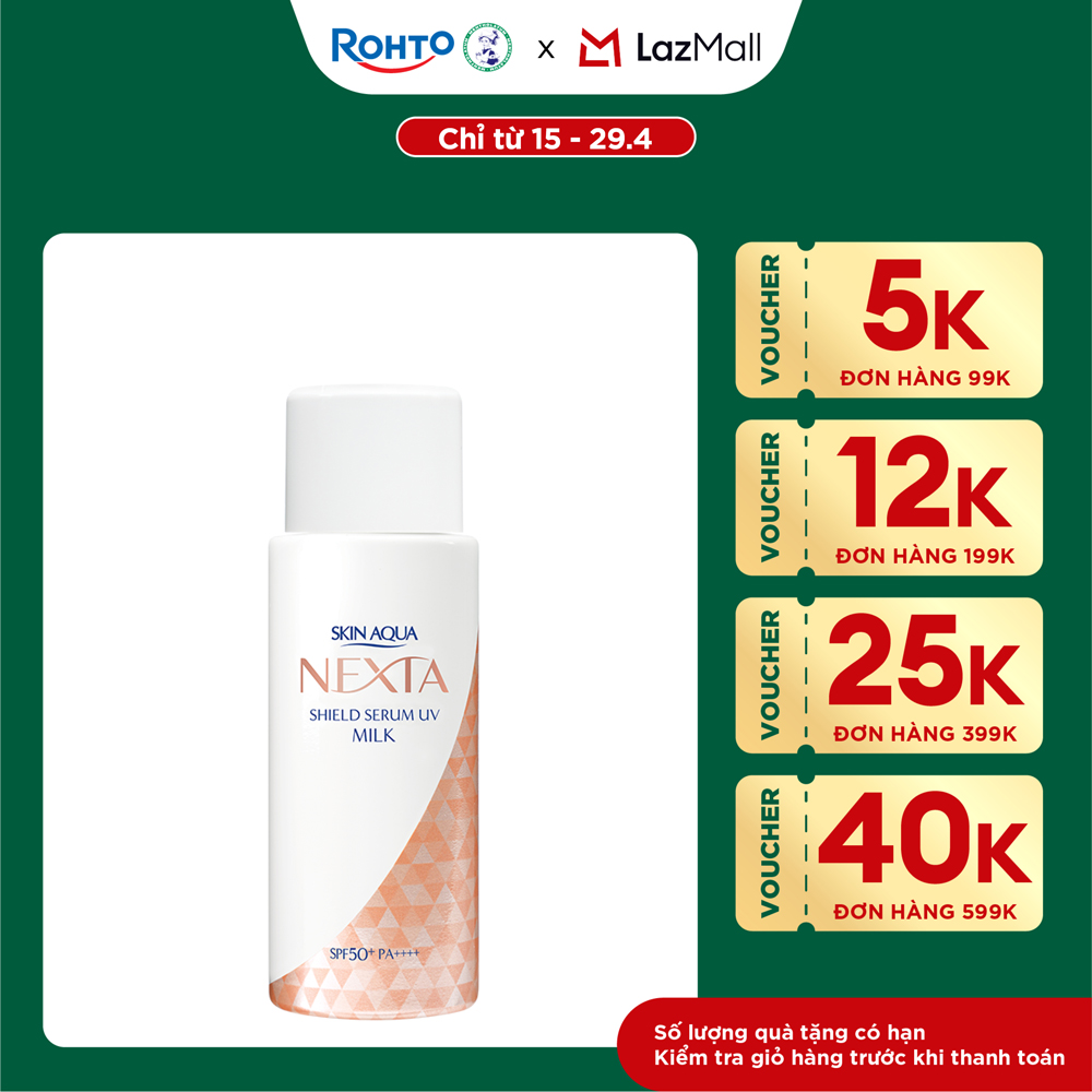 Serum chống nắng ngăn sạm, nám da Skin Aqua Nexta Shield Serum UV Essence SPF50+ PA++++ 50g ( dạng sữa)