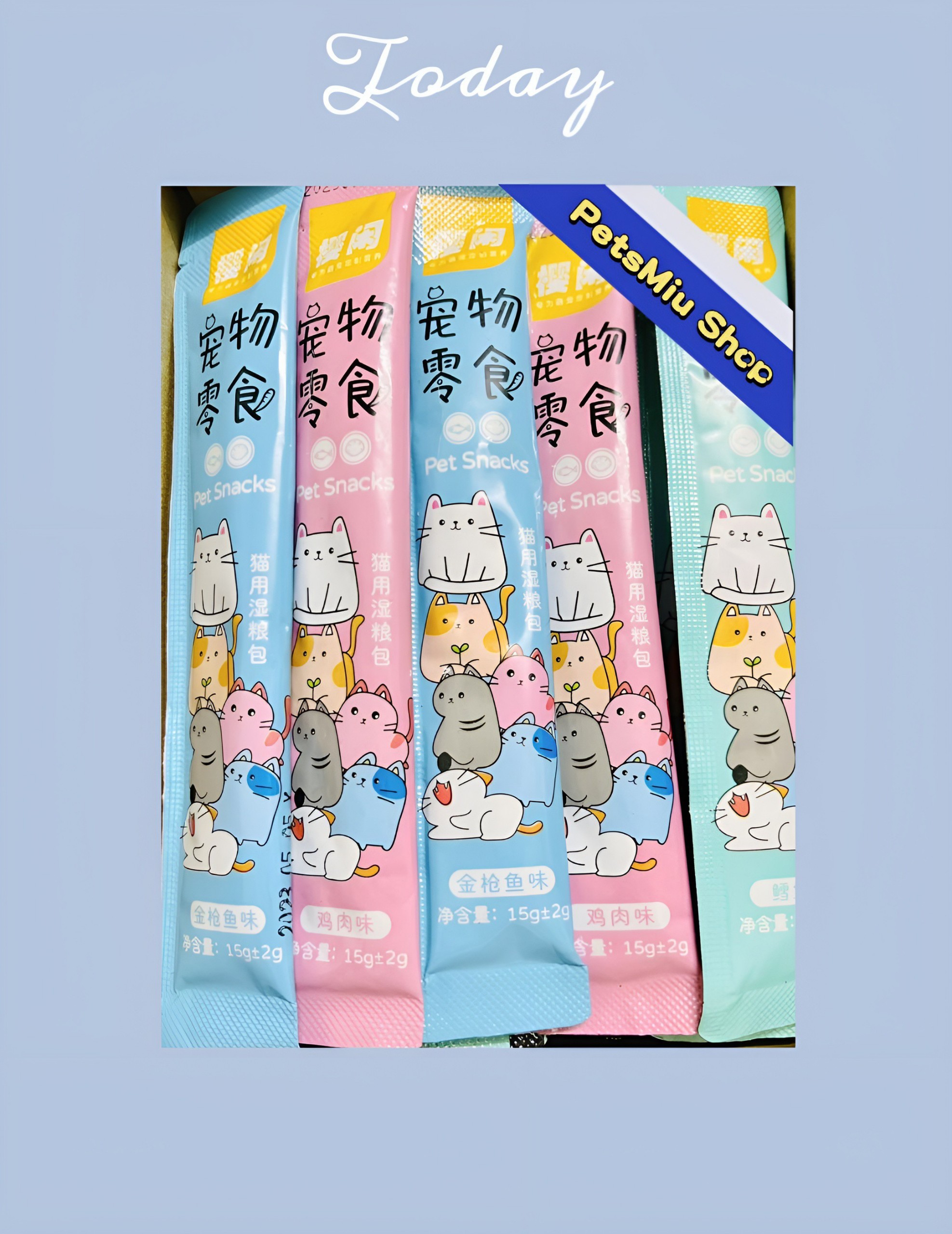 Combo 30- 50-100 thanh Súp Thưởng Shizuka cho Mèo 15gr/thanh - Mix vị