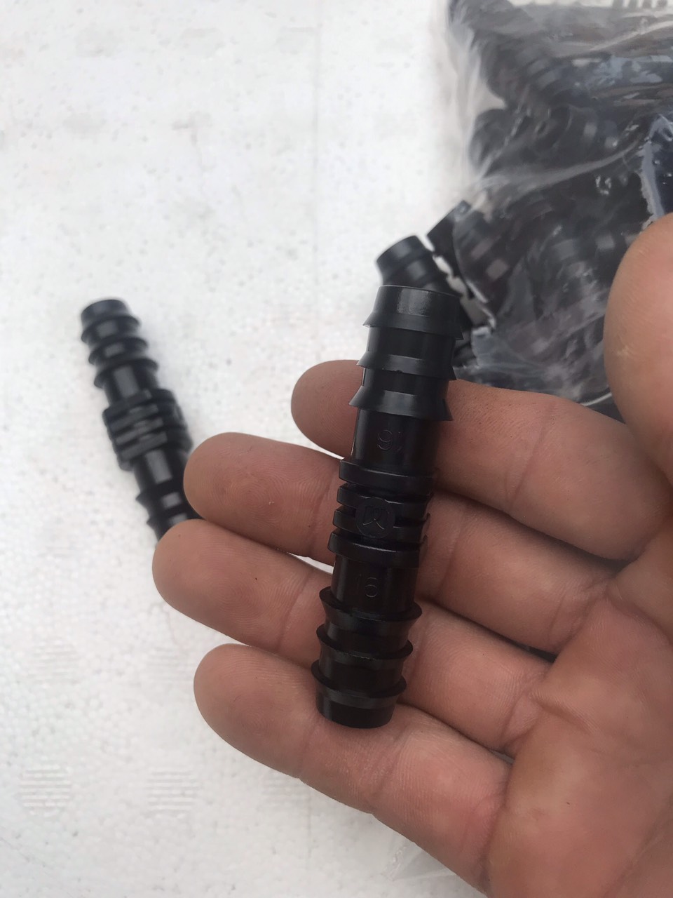 Nối ống PE/LDPE 16mm, nối thẳng, nối chuyển ống tưới nhỏ giọt, tưới phun sương