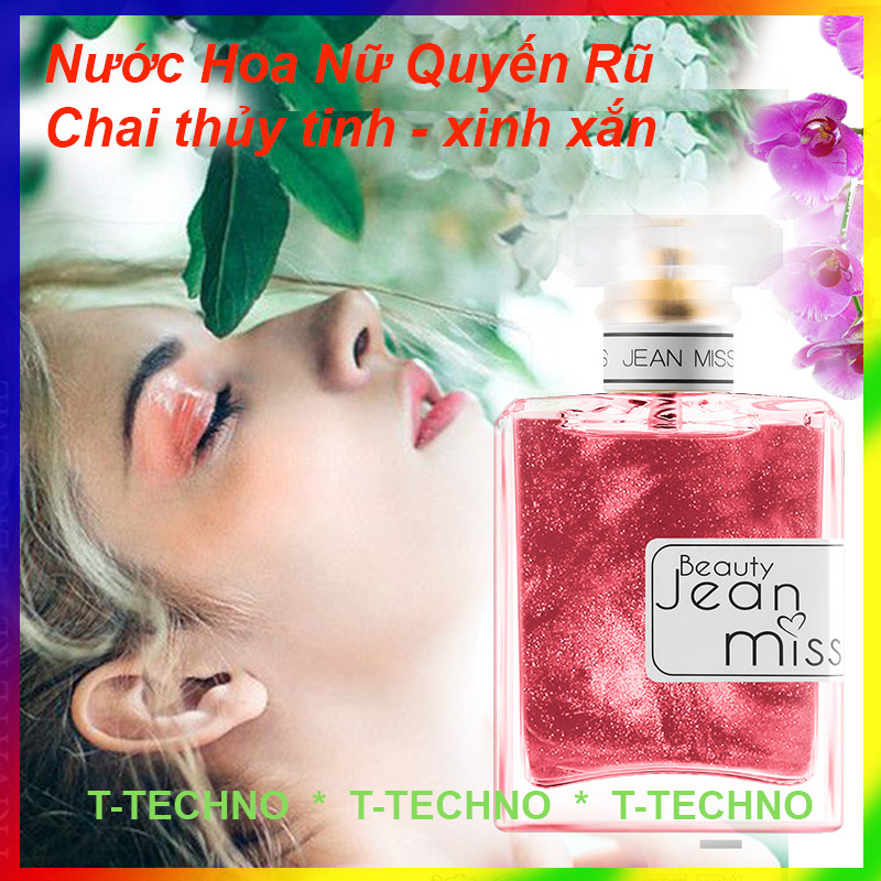 Nước Hoa Nữ JEAN MISS BEAUTY Nước Hoa Nữ Thơm Lâu Jean Miss Beauty Trẻ Trung Cuốn Hút Hấp Dẫn Bền Mùi Thơm Lâu với Hương Thơm Từ Thiên Nhiên Ngọt Ngào Quyến Rũ, Nước Hoa Nữ Thơm Lâu Jean Miss BeautyThể Tích 50ml T-TECHNO