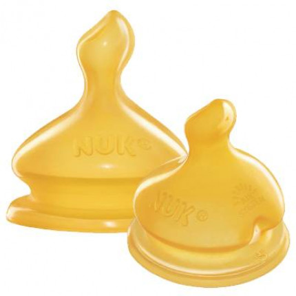 Núm ti cổ rộng Nuk cao su