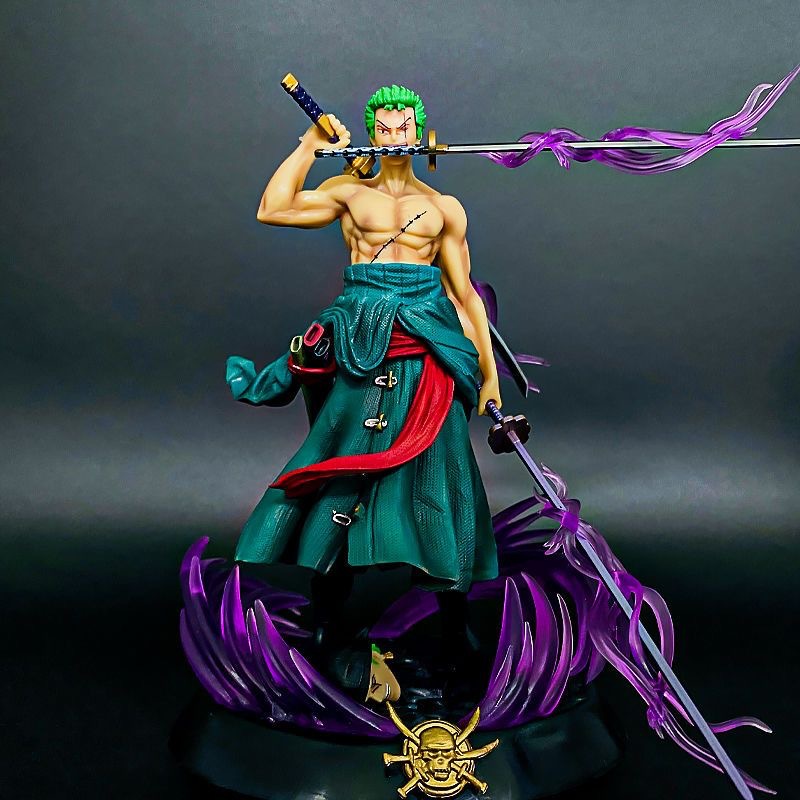 Mô hình Zoro tam kiếm cao cấp Bản 22cm - OnePiece