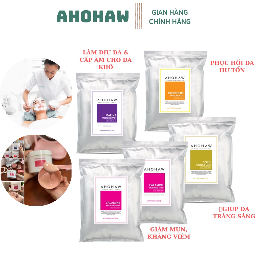 Mặt nạ bột ahohaw cấp ẩm dưỡng trắng da chuyên sâu giúp làn da trắng sáng sản phẩm tới từ hàn quốc
