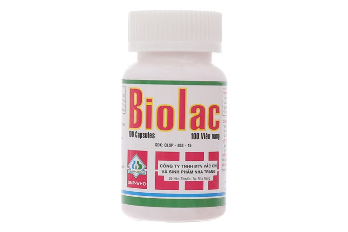 Men tiêu hóa Biodilis - Biolac 100 viên - Tiêu chảy, viêm ruột