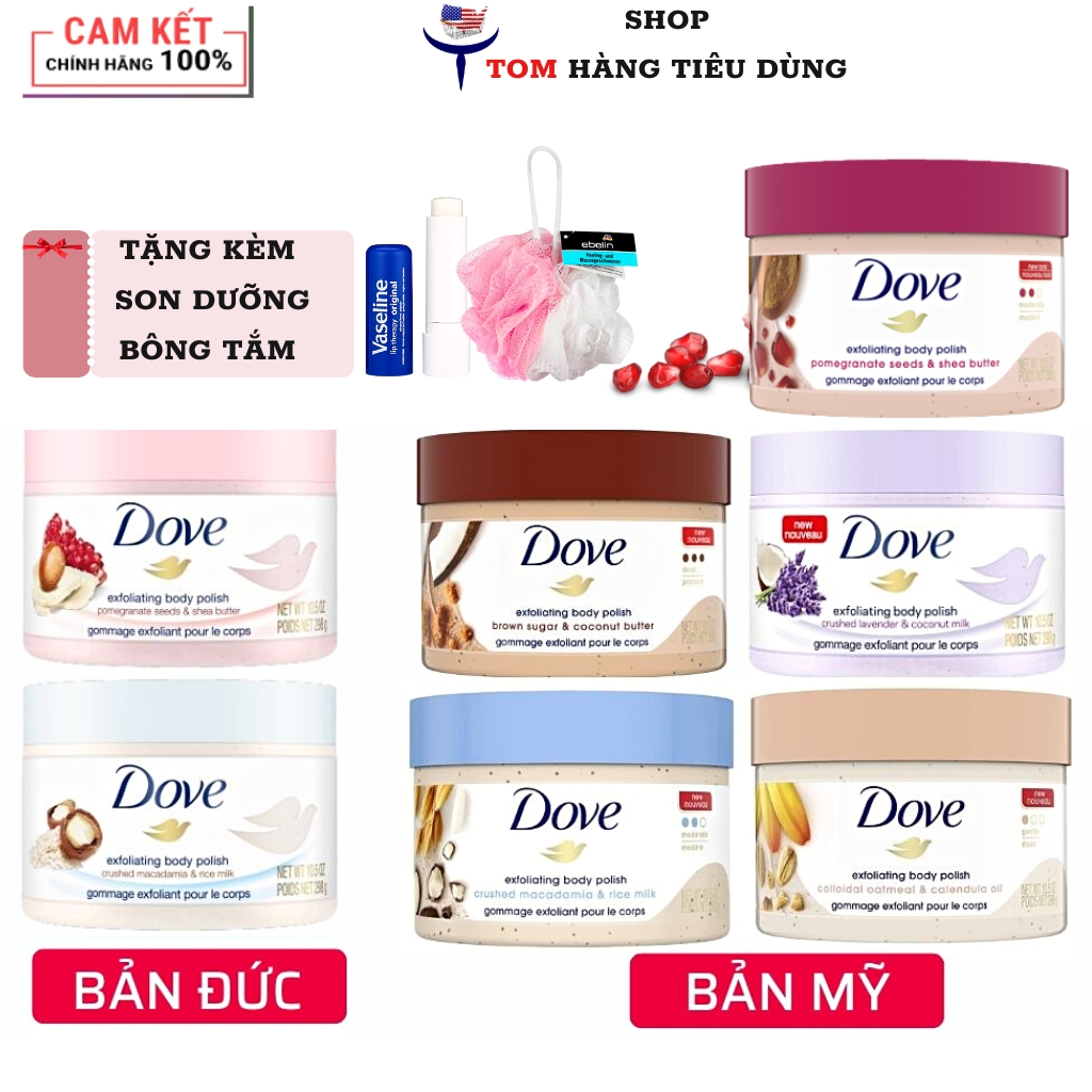 Tẩy Da Chết Dove Exfloiating Body Scrub 298gr