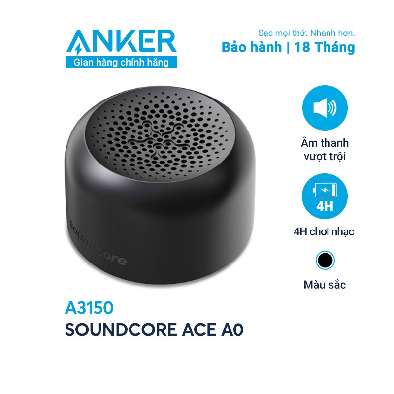 Loa bluetooth soundcore ace a0 2w by anker hàng chính hãng - a3150