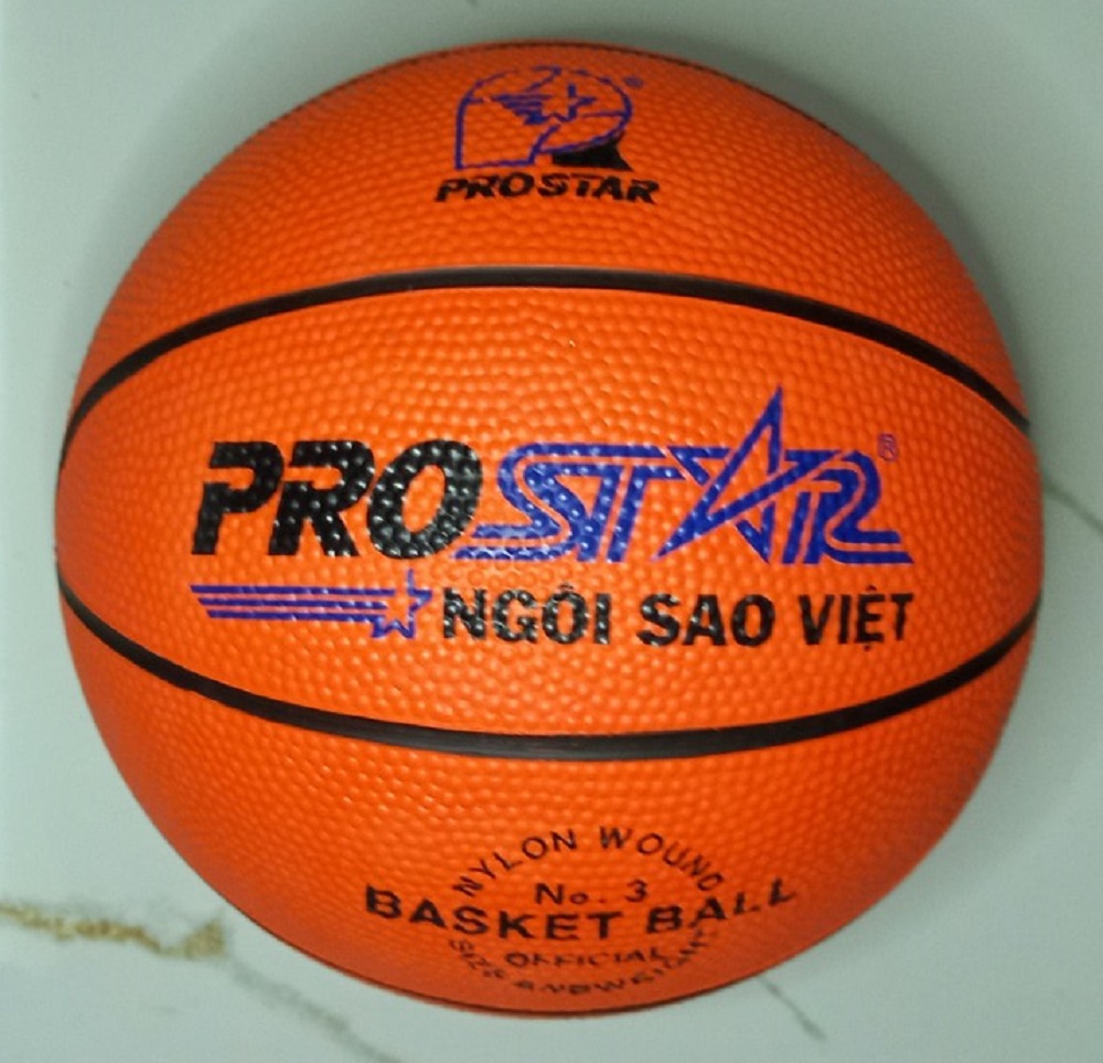 Bóng rổ cao su _ prostar_size số 3_ngôi sao việt_chính hãng _banh bóng rổ