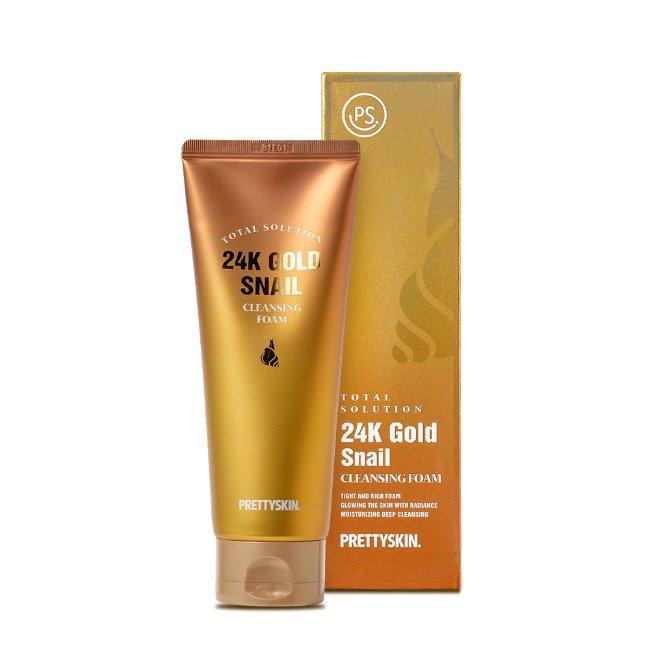 [HOÀN TIỀN 15%]Sữa Rửa Mặt Dịch Lọc Ốc Sên Vàng 24K PRETTYSKIN