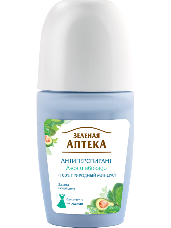 Lăn khử mùi Zelenaya Apteka bơ & lô hội - dành cho da nhạy cảm 50ml